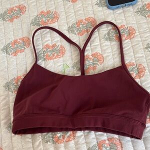 Lululemon Athletica Deep Red Sports Bra